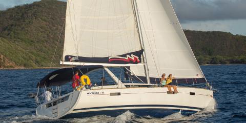 Moorings 45.3 underway