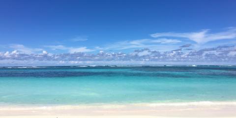 Sunny, picturesque beach