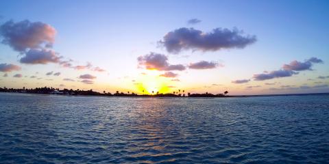sunset in Antigua