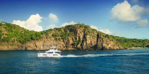 powercat underway in the BVI