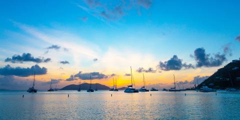 yachts on the horizon