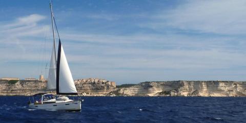 Moorings yacht sailing in Cannigione, Italy