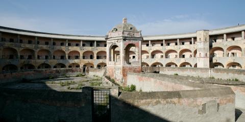 Stone building in Procida, Italy