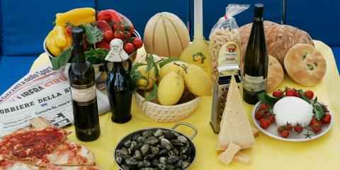 Table of various Procida foods