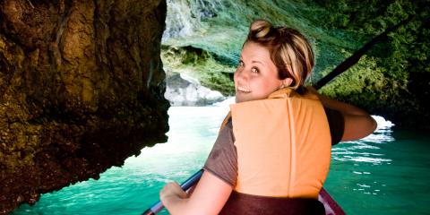 woman kayaking