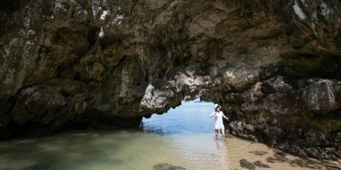 Thailand beach rocks