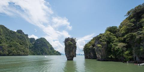 Thailand beach rocks