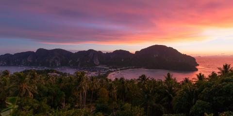 Beach sunset in Phuket, Thailand