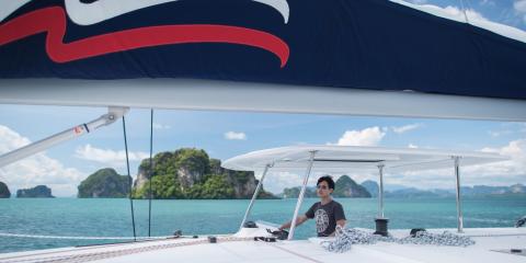 Moorings yacht sailing in Thailand