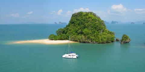 Moorings yacht underway