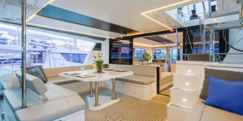 Moorings 5000 interior deck