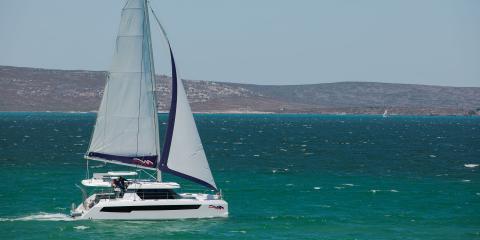 Moorings 4200 under sail