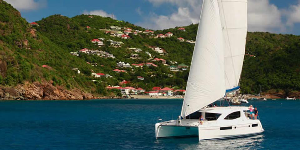 Sailing Catamaran in St. Martin