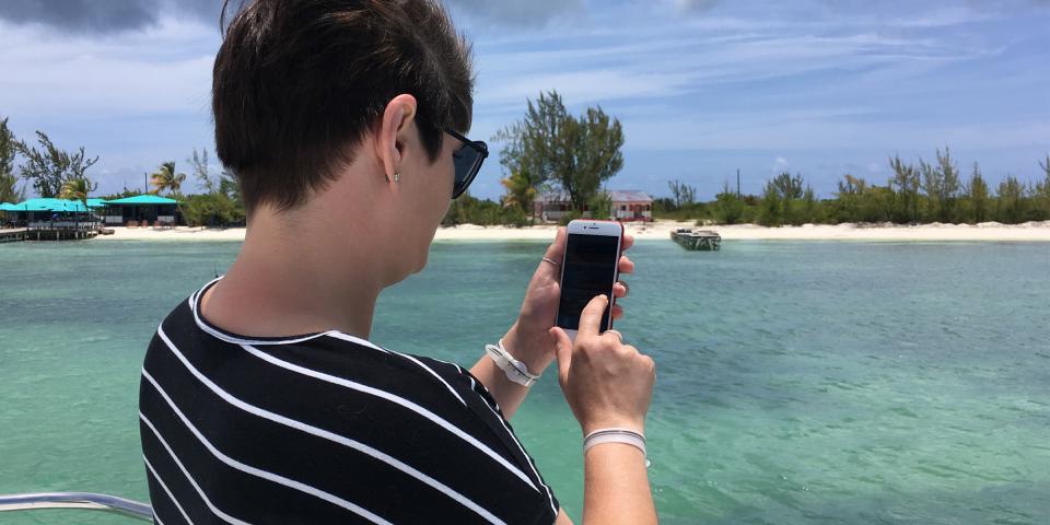 Reserving a mooring ball via the BoatyBall app