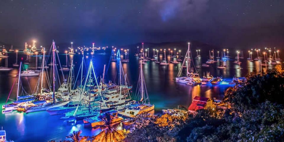 Christmas Lights in the British Virgin Islands