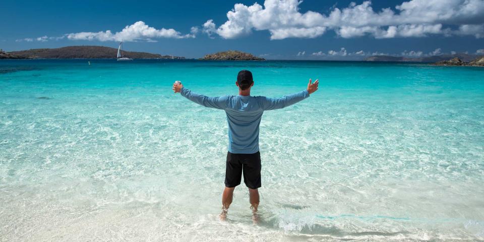 Ian embracing the view at Turtle Bay St. John in the USVI Ian embracing the view at Turtle Bay St. John in the USVI