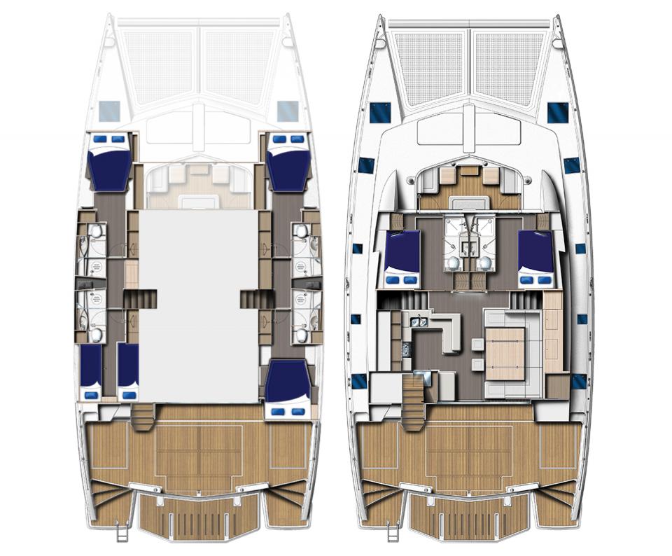 Moorings 5800 Legacy 6 Cabin Catamaran The Yacht Details View Layout