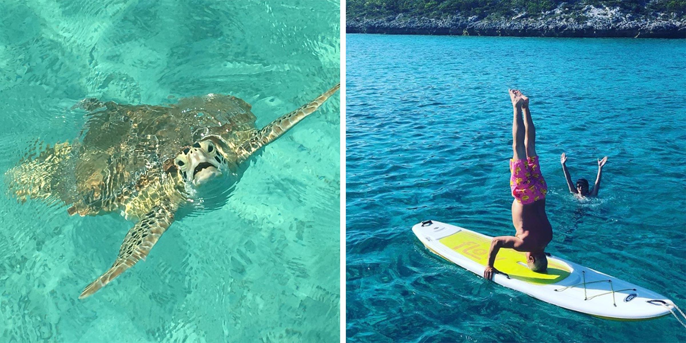 Turtle spotting and water sports fun in the Exumas