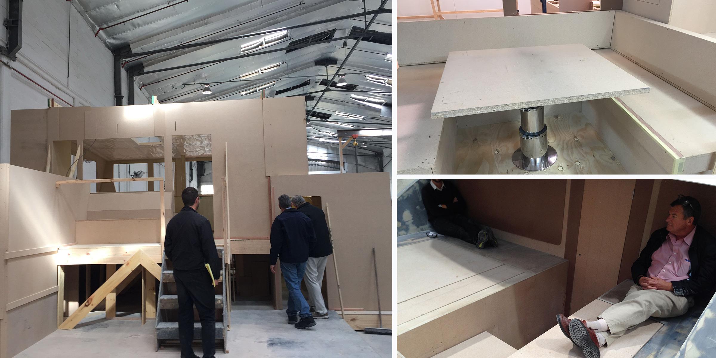 Catamaran's building stage