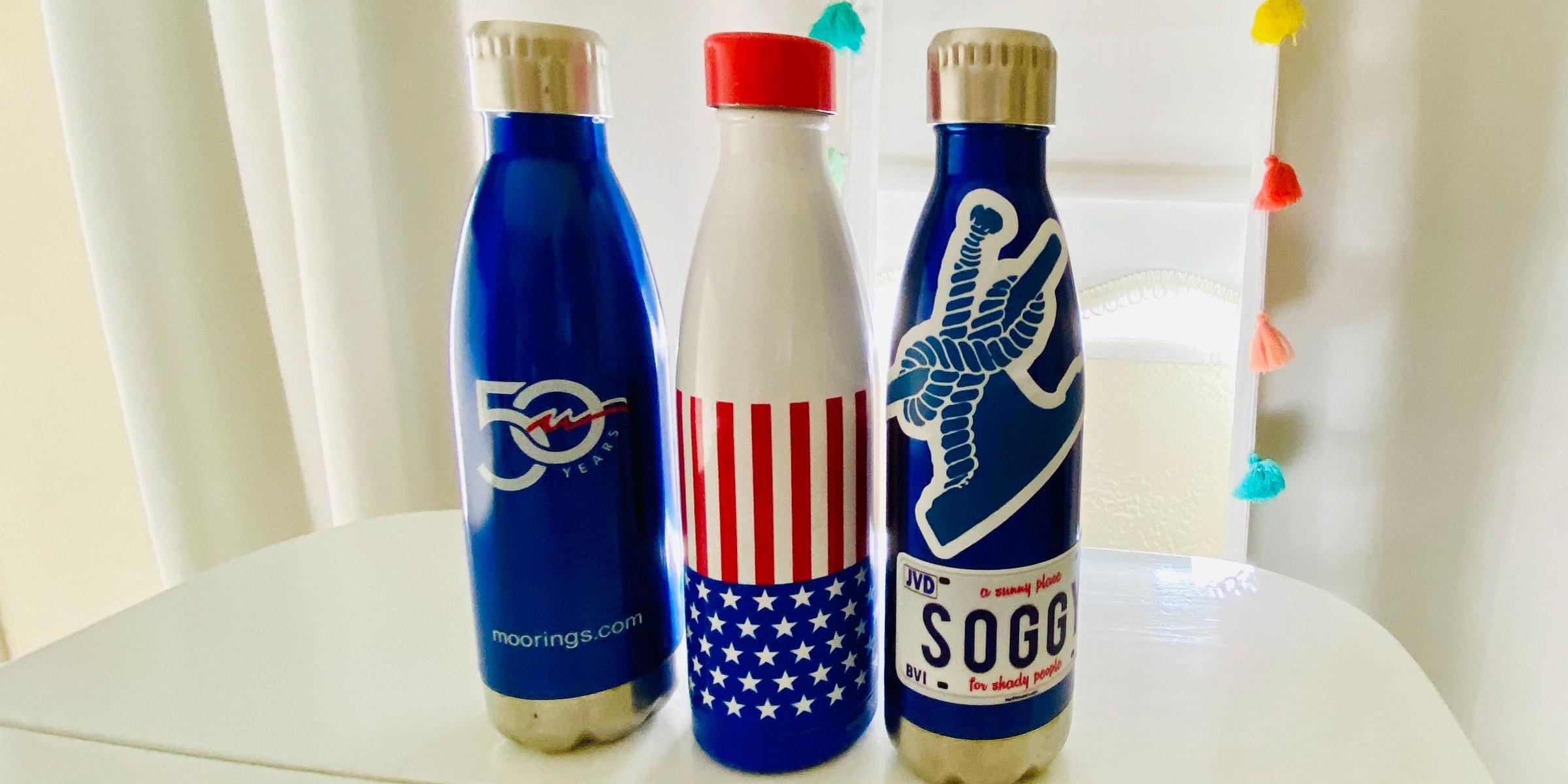 Stay hydrated with reuseable water bottles